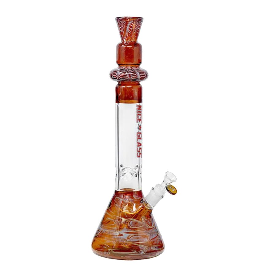 18″ Nice Glass Top Glass Beaker Bong - Image 2