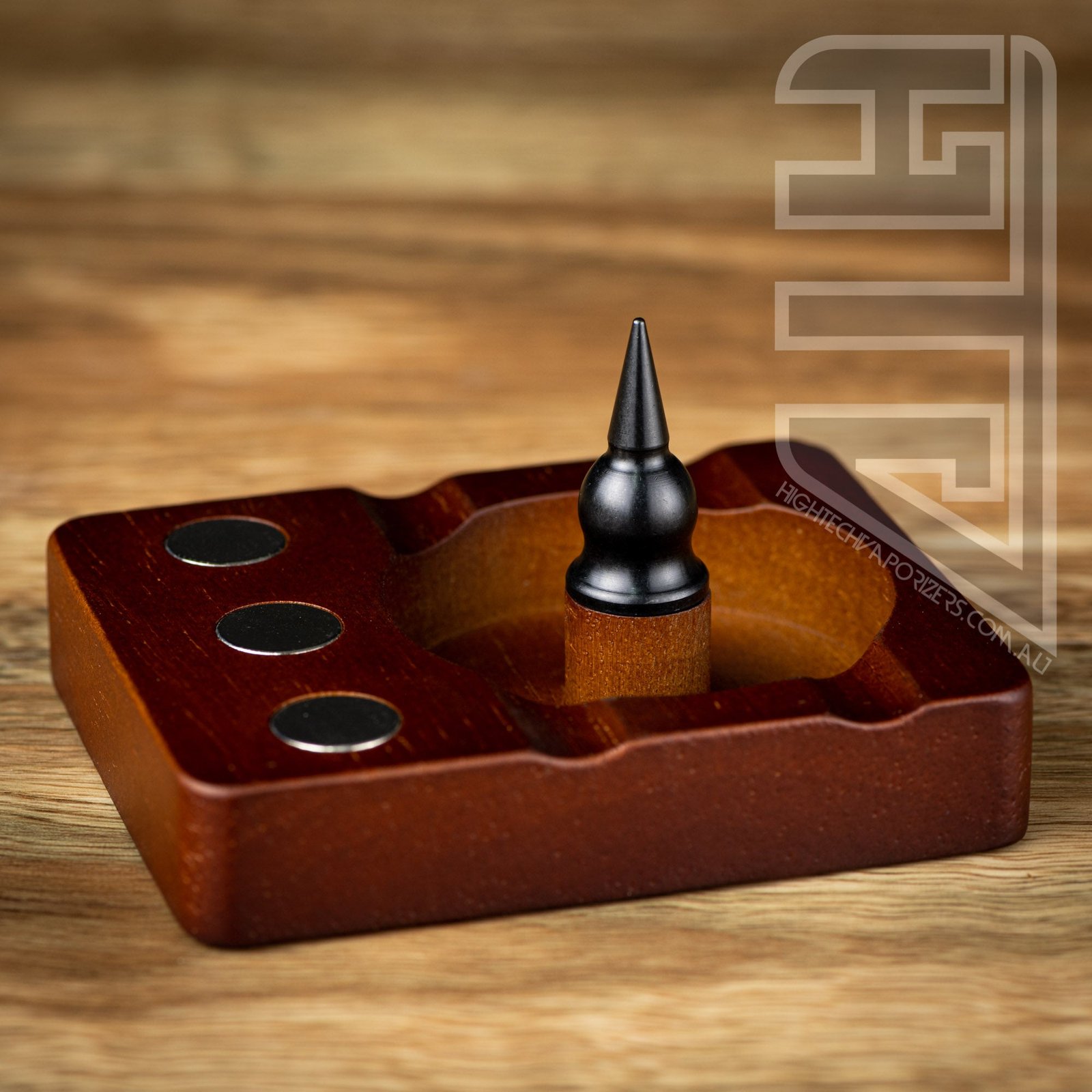 Wooden Debowler Stand W/ Steel Spike (for Dynavap) - Image 2