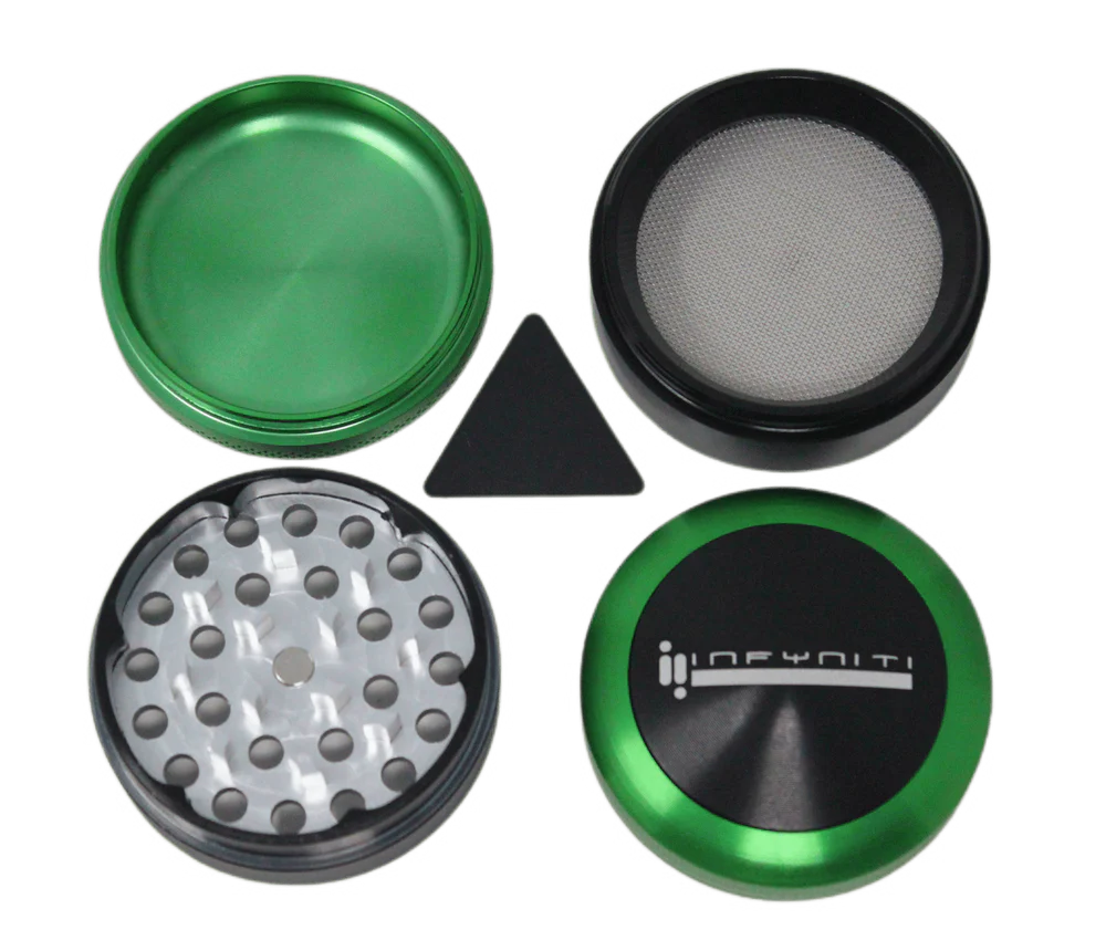Infyniti Convex 50mm 4-Piece Grinder – Red - Image 2