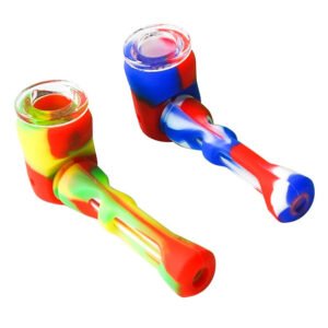 4″ Titan Silicone Pipe w/ Glass Bowl – Rasta