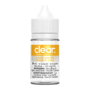 Clear Salt Nic E-liquid – Simple Smooth 30ml