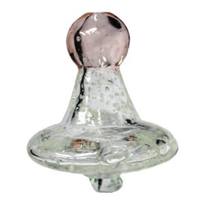 Directional Flow UV Glass Carb Cap Glow – Dark Pink