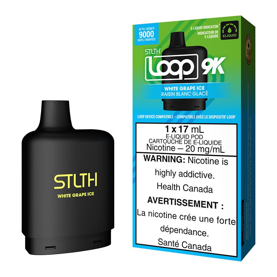 STLTH Loop 9K Pod Pack – White Grape Ice