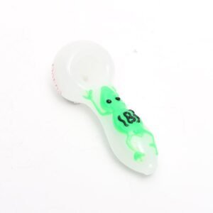 Dokha Glass Froggy Spoon Pipe 10cm