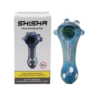 Dokha Spade Glass Smoking Pipe 10cm