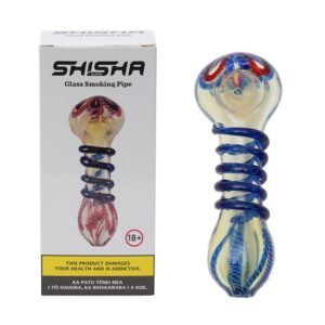 Dokha Ring Glass Smoking Pipe 11cm