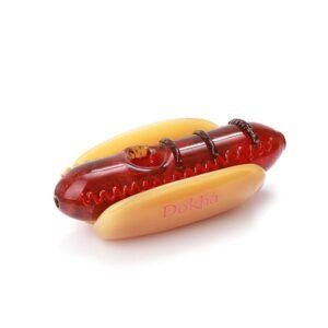 Hot Dog Glass Smoking Pipe